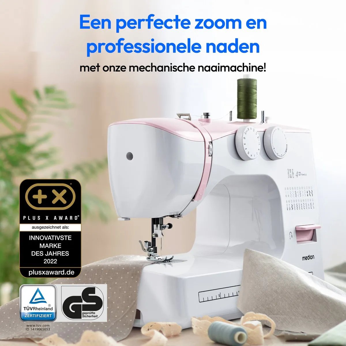 Medion SM70 Naaimachine MD11179 - 12 Steken - Roze