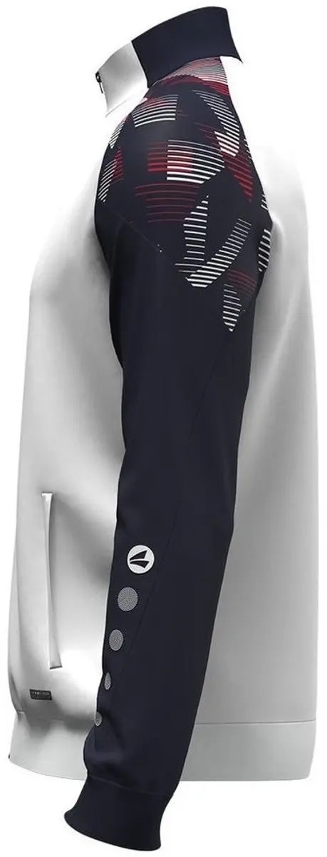 Jako Sonic Polyestervest Kinderen 140 - Wit/Marine/Rood