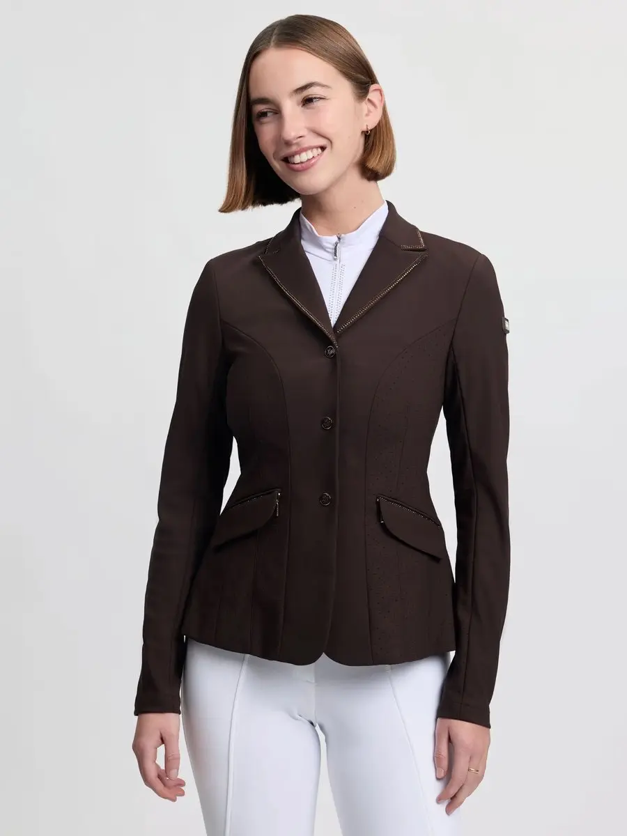 LeMieux Brilliance Diana Wedstrijdjas met Strass Dames S Espresso