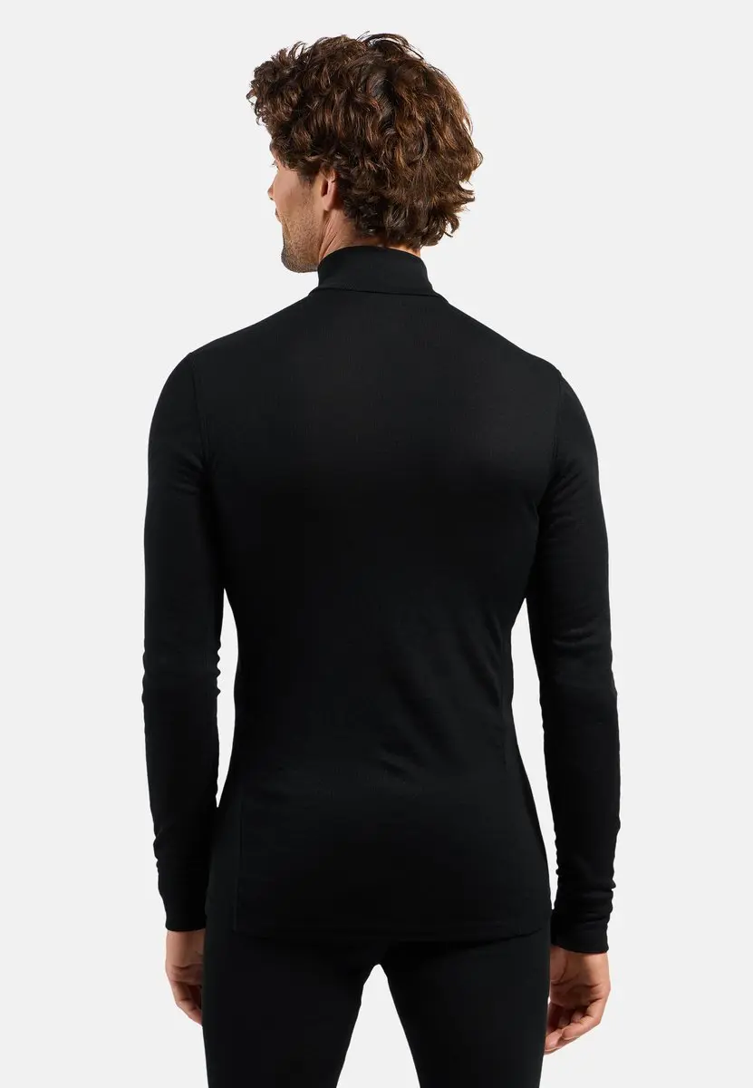 ODLO Active Warm Col 1/2 Zip Thermoshirt Heren - S - Zwart