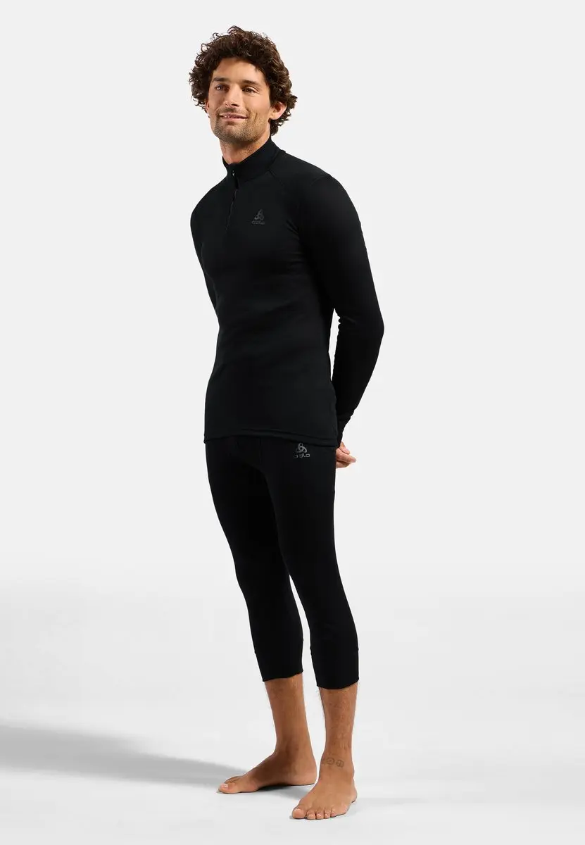 ODLO Active Warm Col 1/2 Zip Thermoshirt Heren - S - Zwart