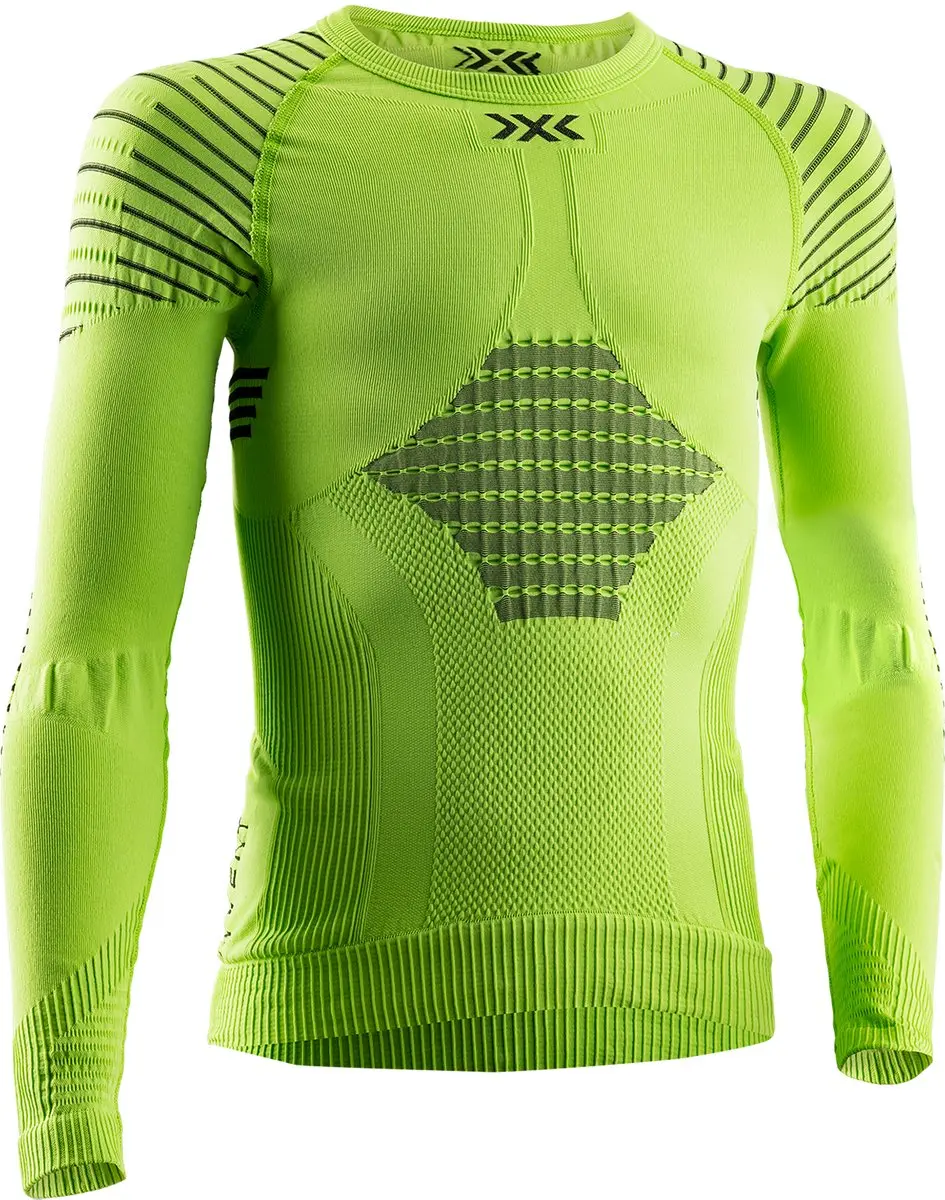X-Bionic Invent 4.0 Shirt Lange Mouw - 8-9 jaar - Sunset Orange/Antraciet