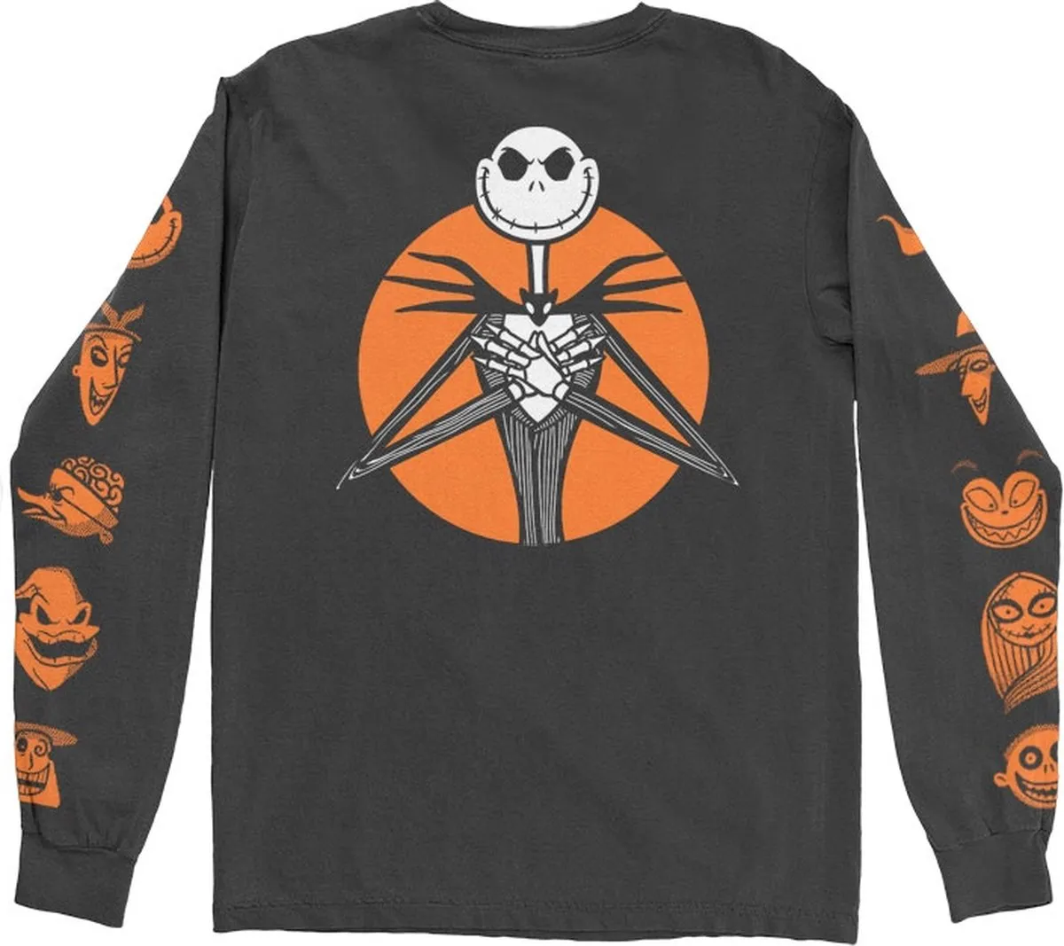 Disney The Nightmare Before Christmas Longsleeve - S - Oranje/Zwart