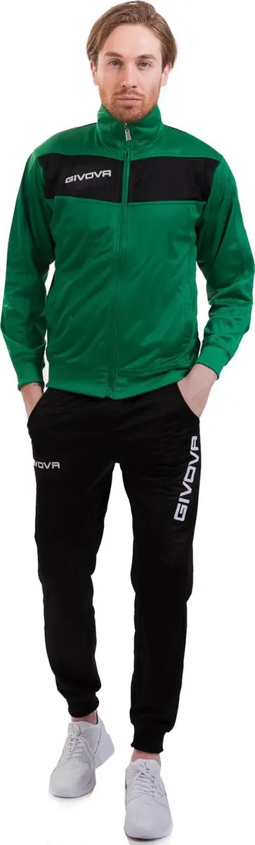Givova Visa Trainingspak - Groen/Zwart 2XL