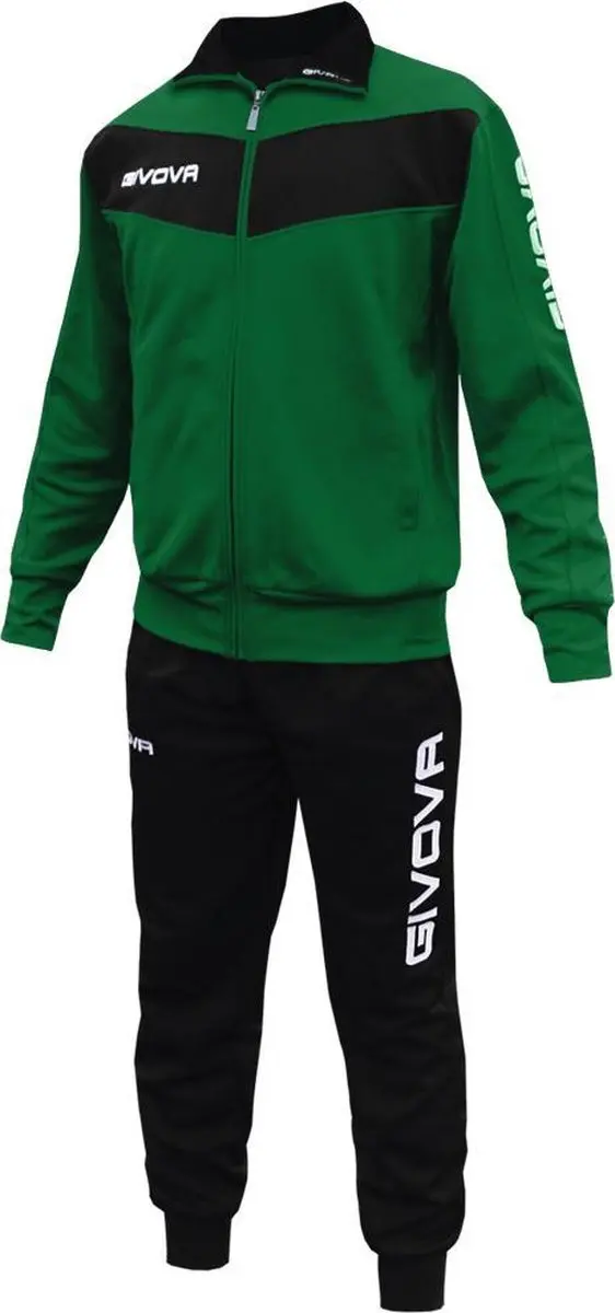 Givova Visa Trainingspak - Groen/Zwart 2XL