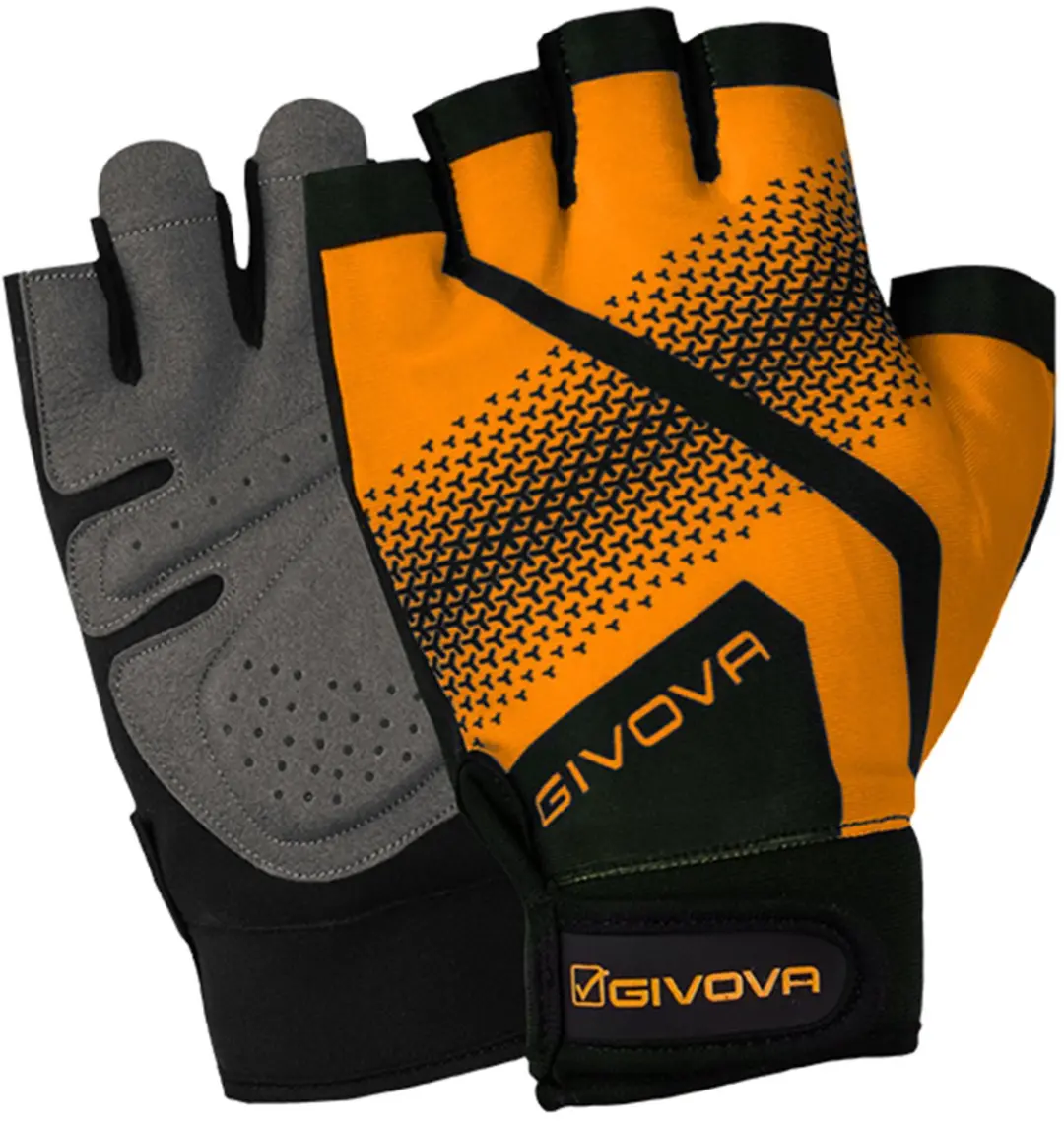Givova Gym Fluo Geel-zwart Trainingshandschoenen Geel
