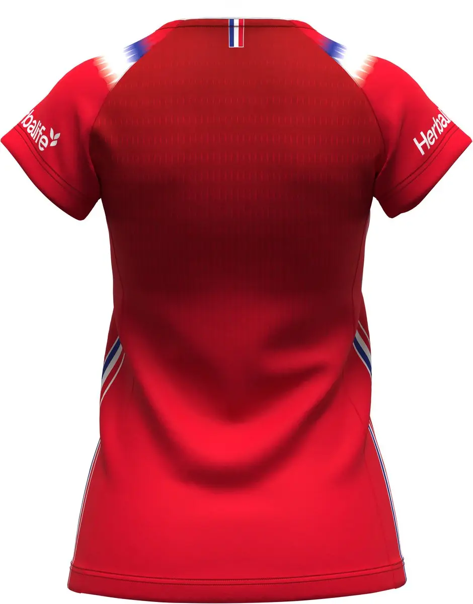 Errea Dames Libero Shirt France 2024/25 - L - Koningsrood/Wit - afbeelding 2 van 3