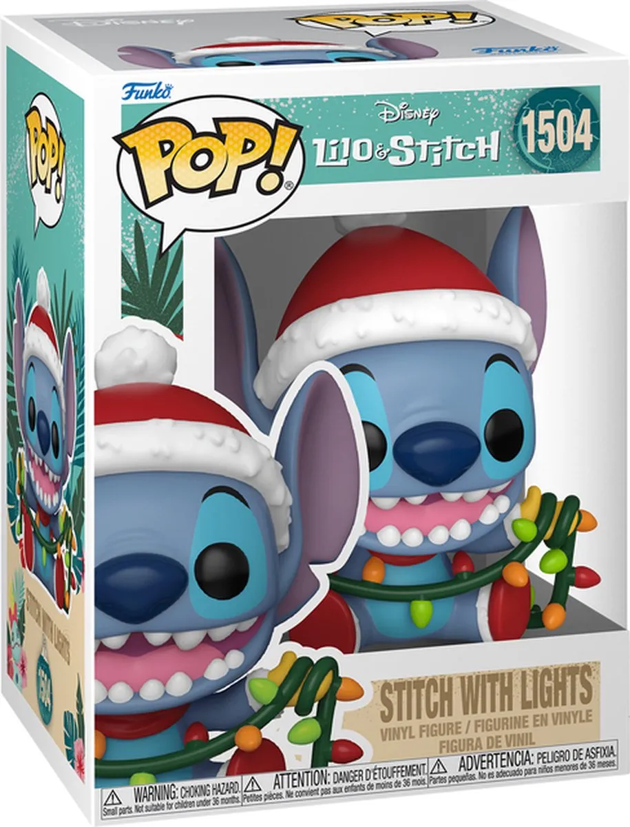 Funko Lilo & Stitch Stitch with Lights Holiday Pop! - Multicolor