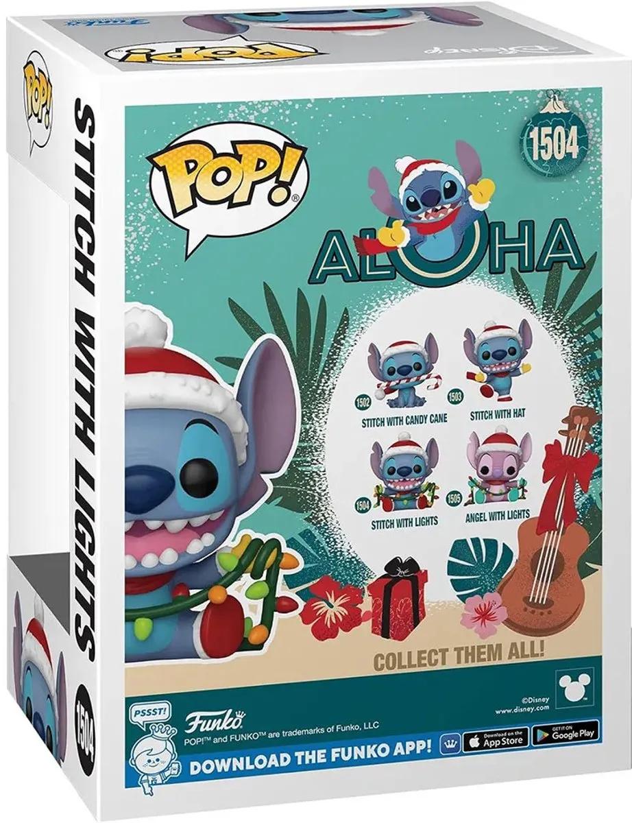 Funko Lilo & Stitch Stitch with Lights Holiday Pop! - Multicolor