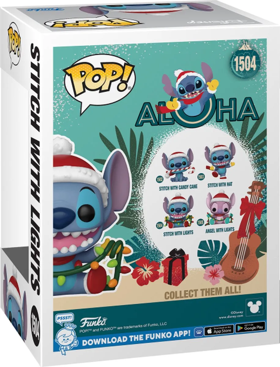 Funko Lilo & Stitch Stitch with Lights Holiday Pop! - Multicolor