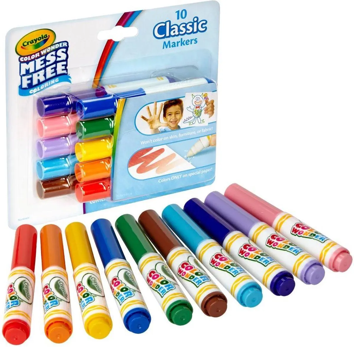 Crayola Color Wonder Mini Stiften 10 Stuks - Classic