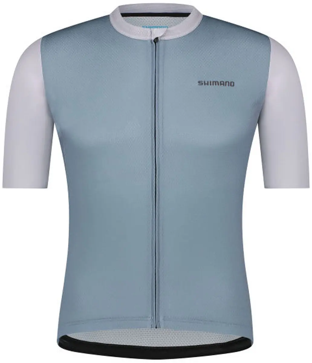 Shimano Aria Aerolite Korte Mouw Wielertrui Blauw S Man