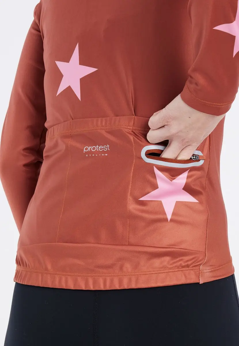 Protest Prtarly Fietsjas Dames M - Uluru Rust - Reflecterend