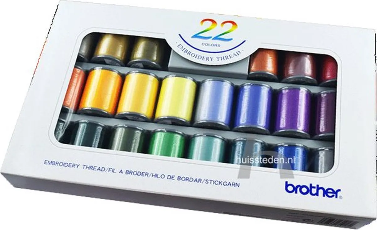 Brother Borduurgarenset - 22 Stuks Polyester