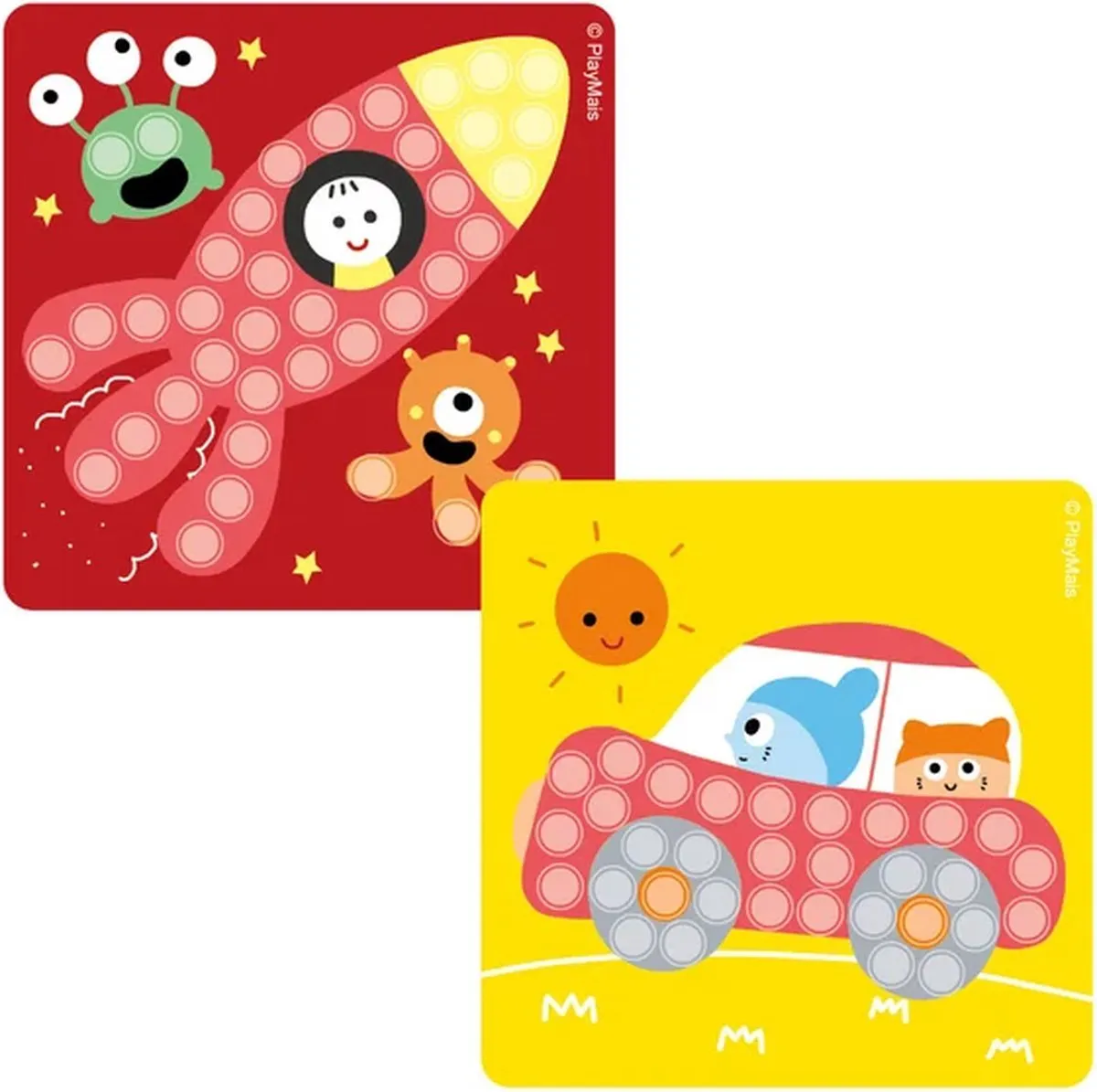 PlayMais Mini Mosaic Raket - 303 Stuks Kleurenmix