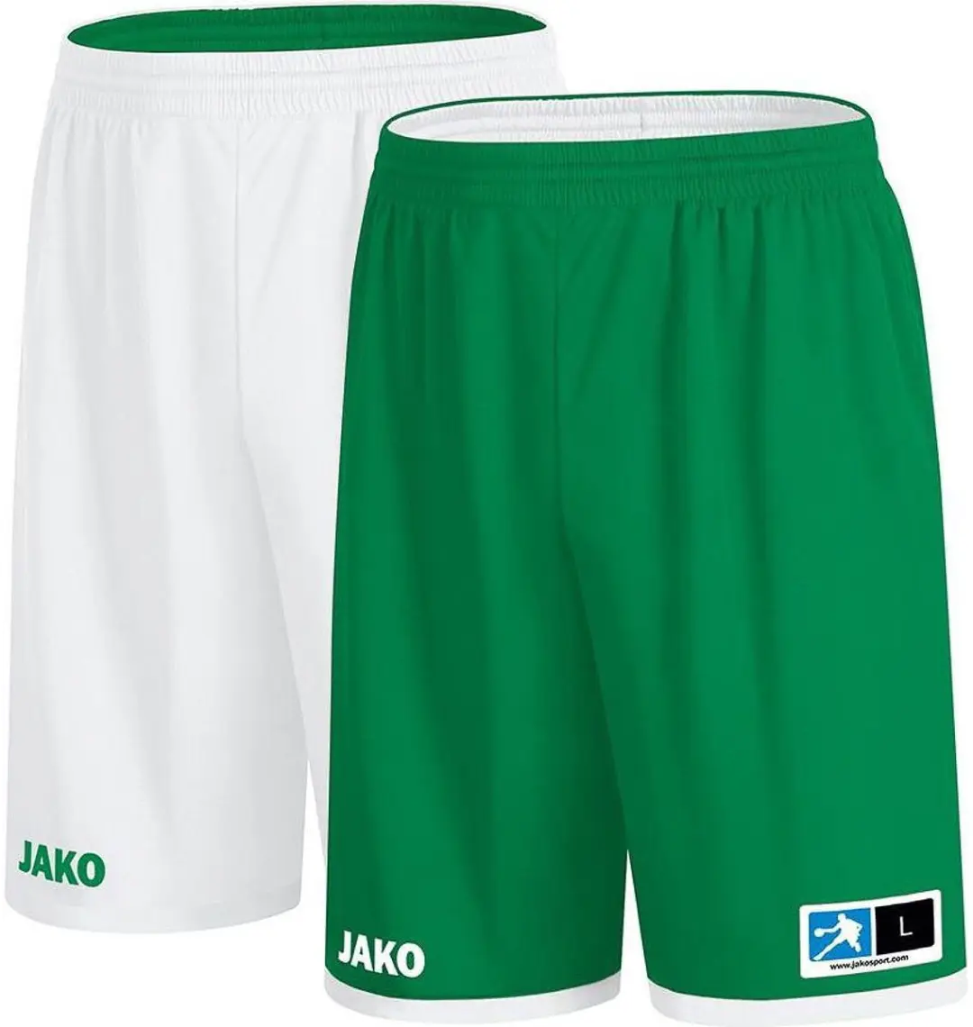 Jako Change 2.0 Reversible Short Heren - Wit/Sportgroen S