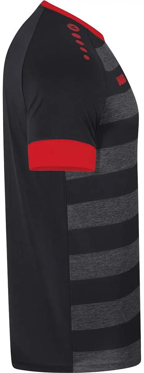 Jako Celtic Melange Shirt Korte Mouw Kinderen 128 - Sportrood/Zwart