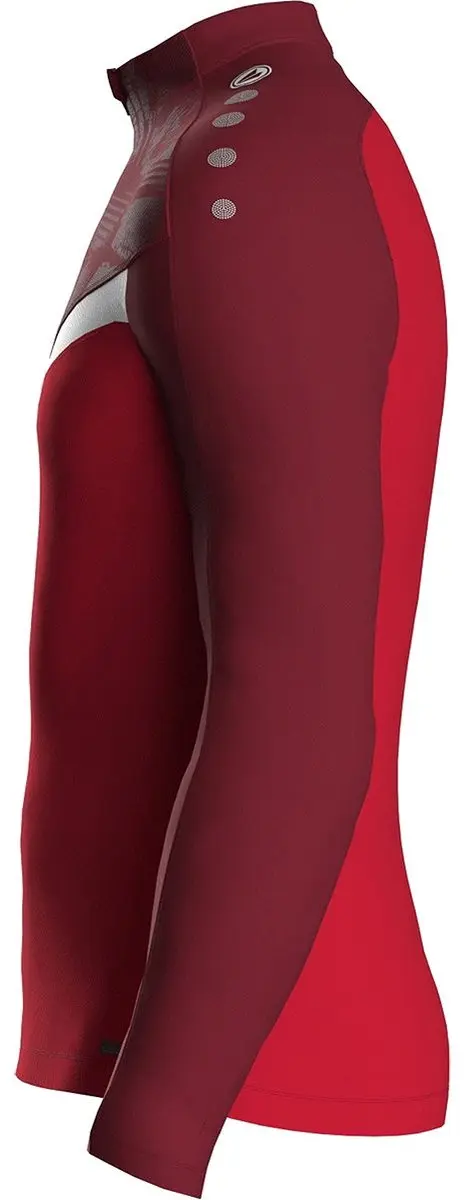 Jako Iconic Trainingssweater Junior 140 - Rood/Wit