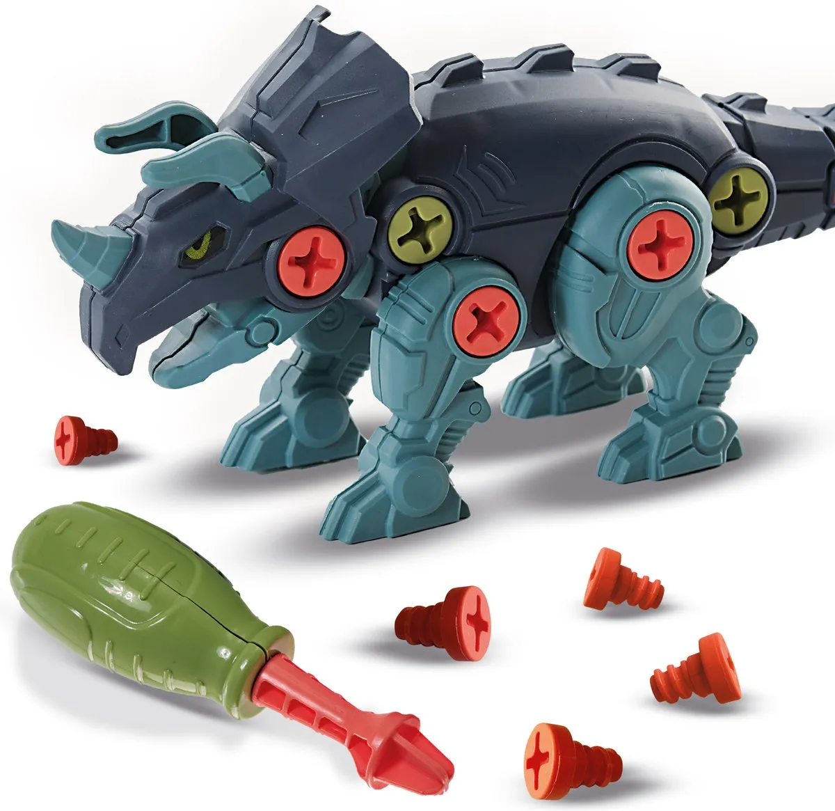 SES Creative Dino Schroefconstructie 14291 - 55 Stuks