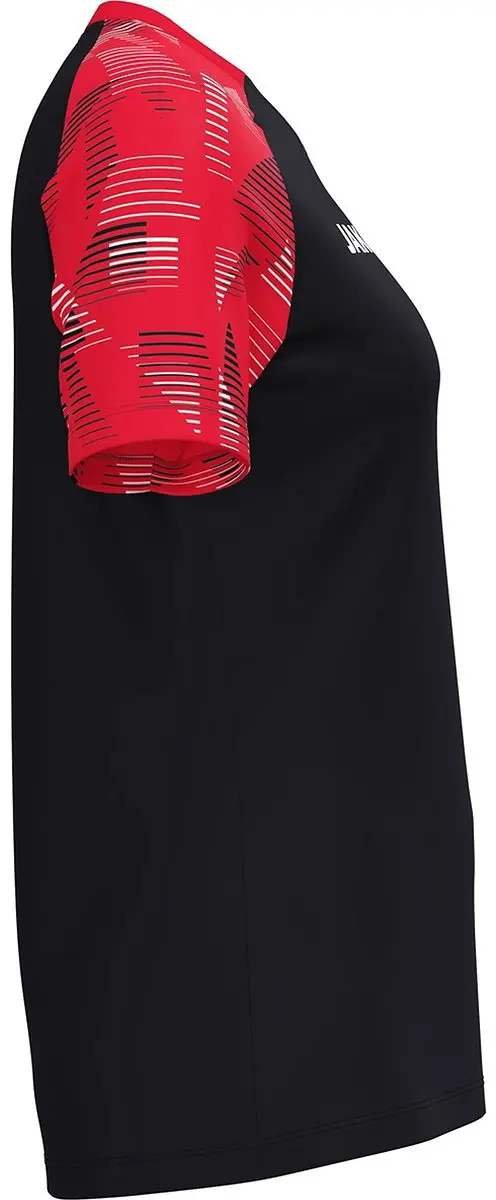 JAKO Sonic T-Shirt Dames - Zwart/Rood 34