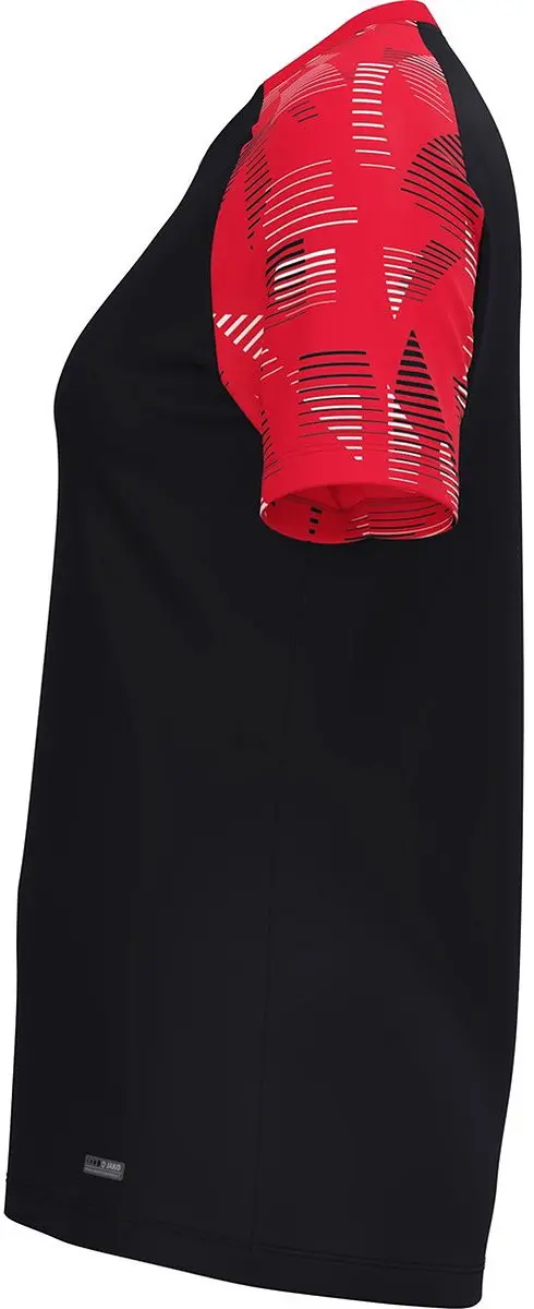 JAKO Sonic T-Shirt Dames - Zwart/Rood 34