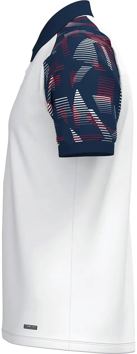 Jako Sonic Polo Kinderen 152 - Wit/Marine/Rood