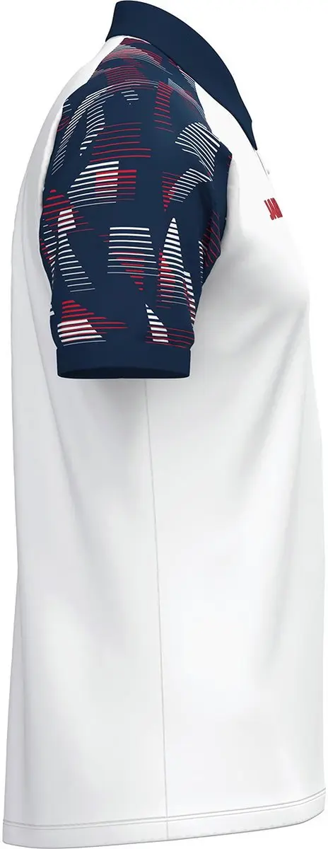 Jako Sonic Polo Kinderen 152 - Wit/Marine/Rood