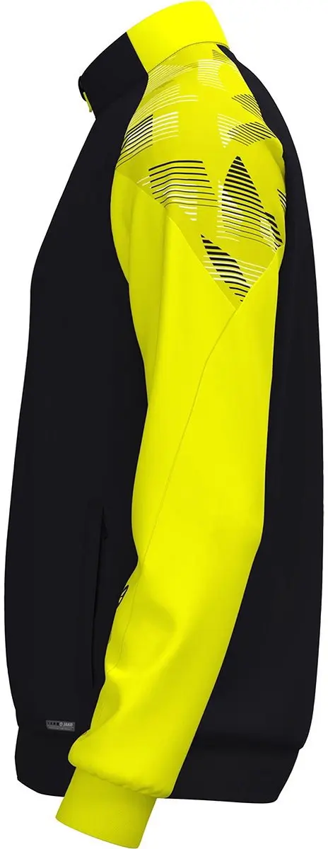 Jako Sonic Polyestervest Heren L - Zwart/Fluogeel