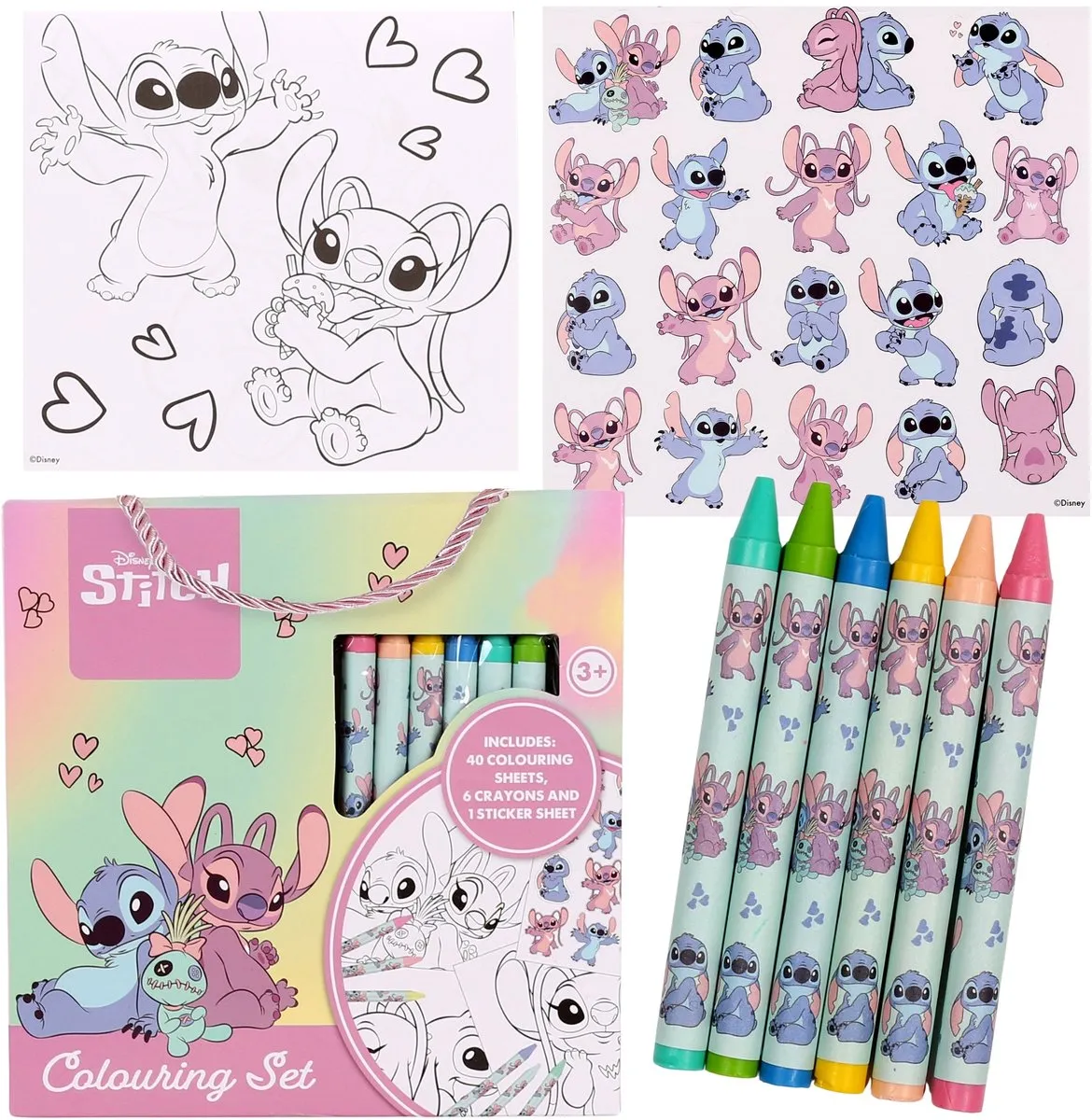 Disney Stitch Draagbare Kleurset