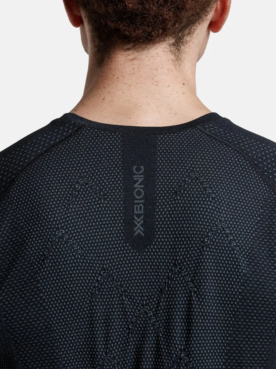 X-Bionic Xceed Hardloopshirt Heren XXL - Zwart/Rhinogrijs