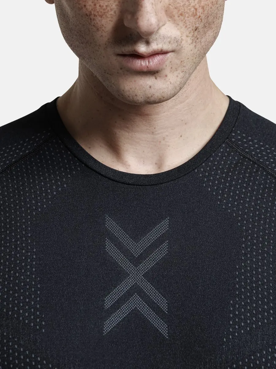 X-Bionic Xceed Hardloopshirt Heren XXL - Zwart/Rhinogrijs