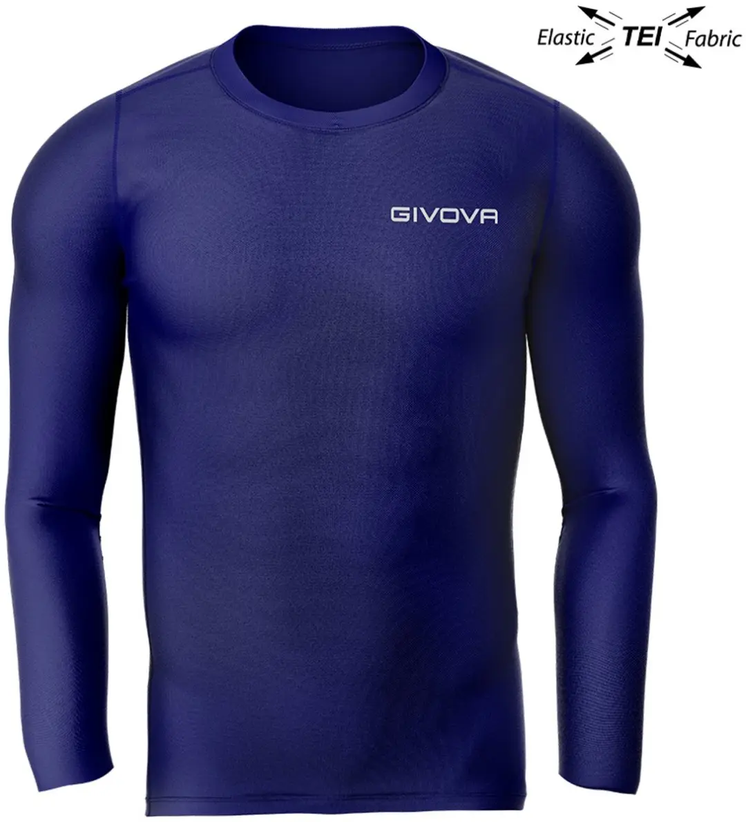 Functioneel T-shirt Givova Corpus 3 Maglia Intima Elastica Blauw
