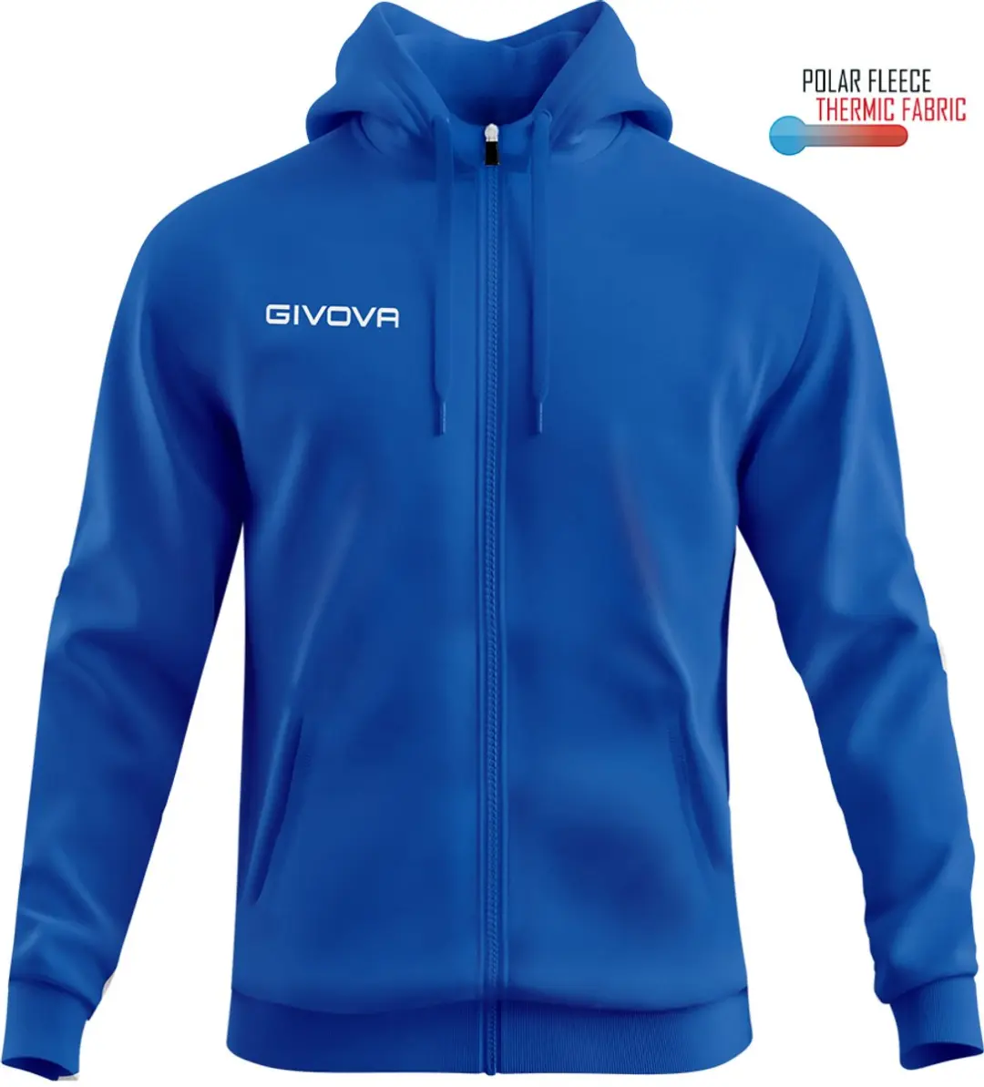 Sportsweatshirt Givova Polarfleece 500 Bordeaux