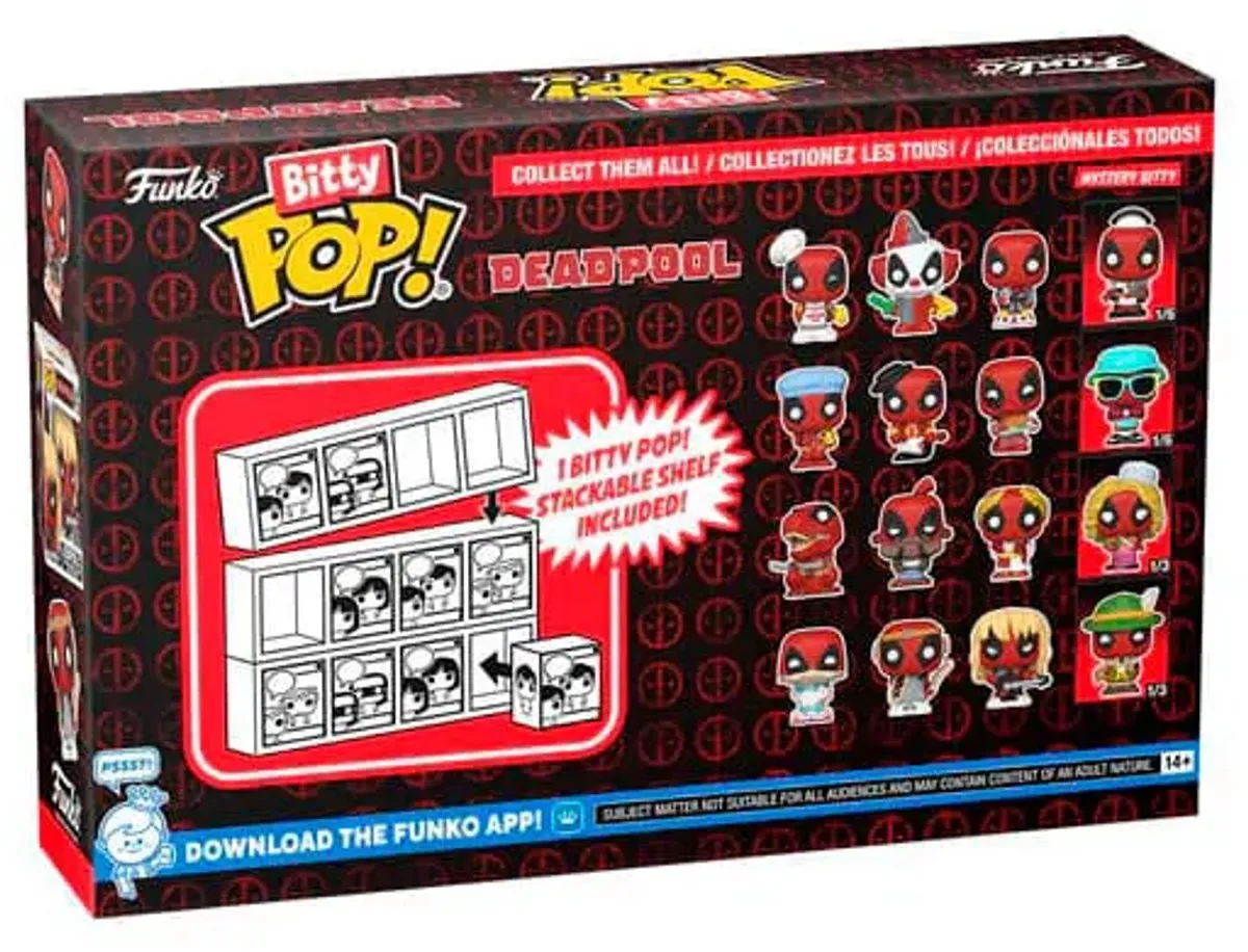 Funko Bitty Pop! Marvel Deadpool Sleepover - 4 Stuks - Rood - afbeelding 6 van 6