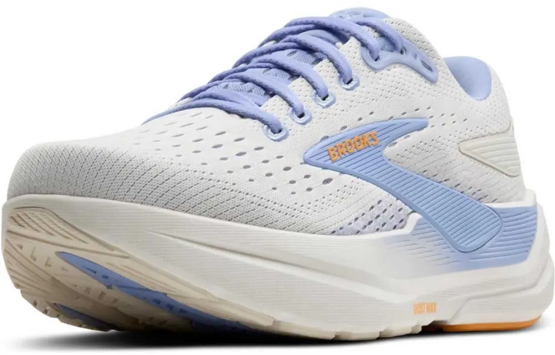 Brooks Ghost Max 3 Dames Hardloopschoenen - 38.5 - Wit/Blauw - afbeelding 3 van 6