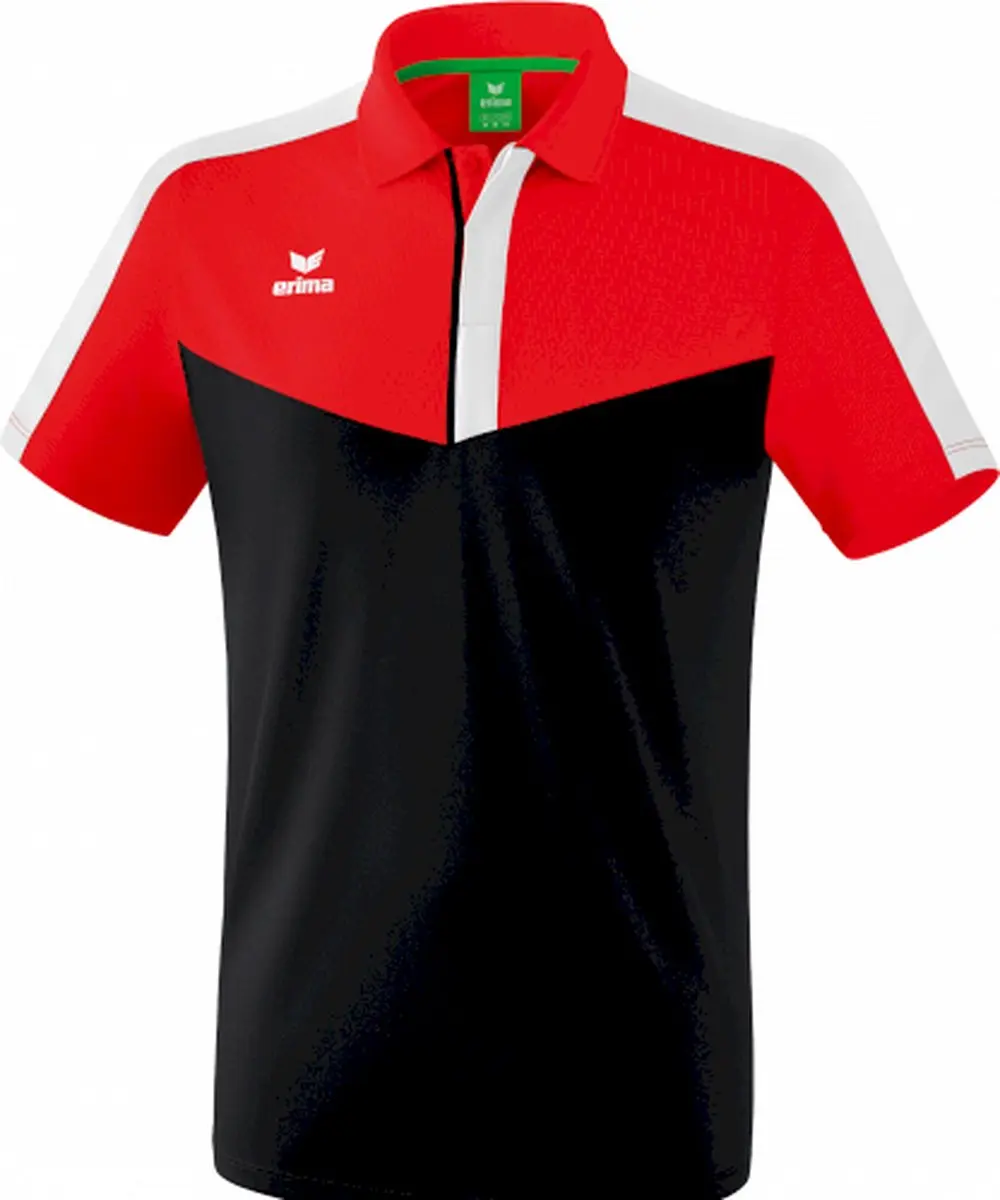 Erima Squad Polo Heren - M - Rood/Zwart/Wit