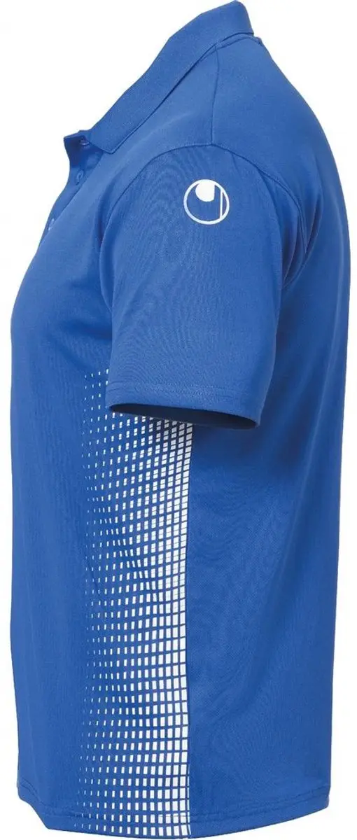 Uhlsport Score Polo Shirt L - Azuur/Wit