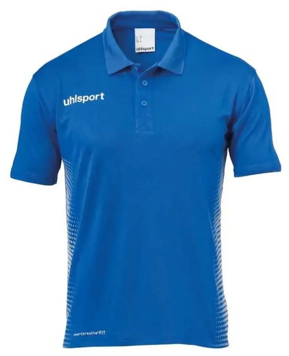 Uhlsport Score Polo Shirt L - Azuur/Wit - afbeelding 6 van 6