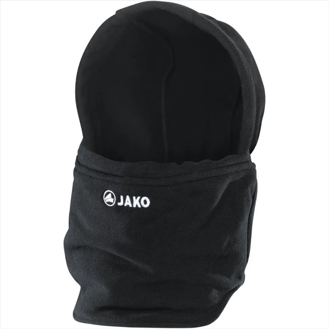 JAKO Halswarmer met Muts - One Size - Zwart