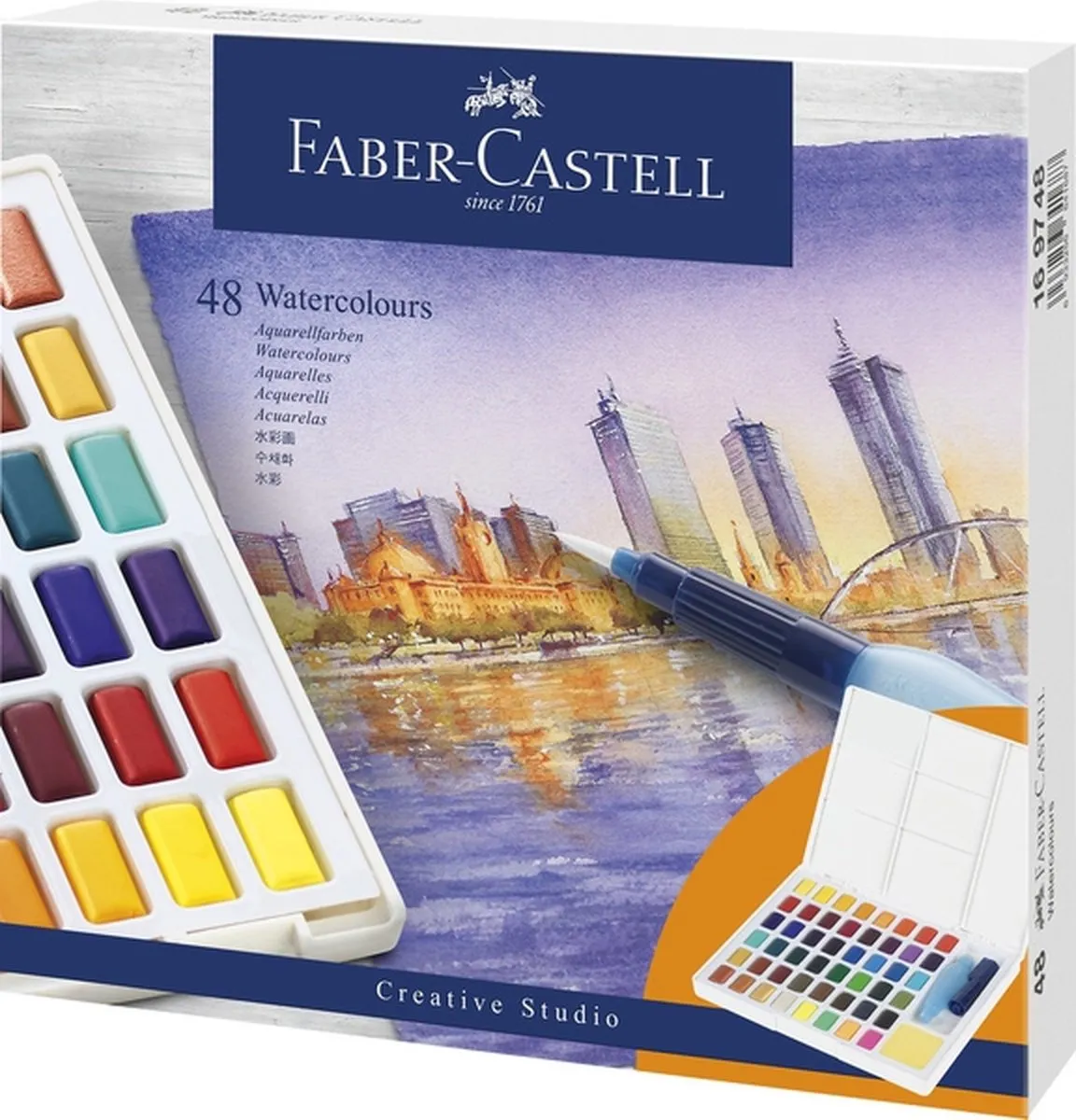 Faber-Castell Waterverf Box FC-169748 - 48 Kleuren