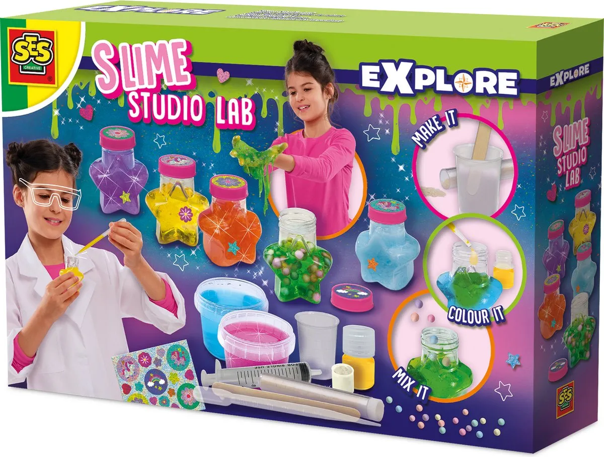 SES Creative Explore Science Slime Lab - Meerkleurig