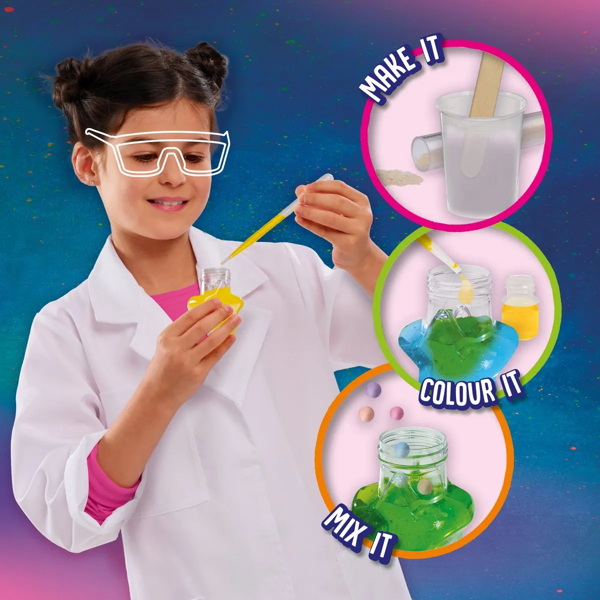 SES Creative Explore Science Slime Lab - Meerkleurig
