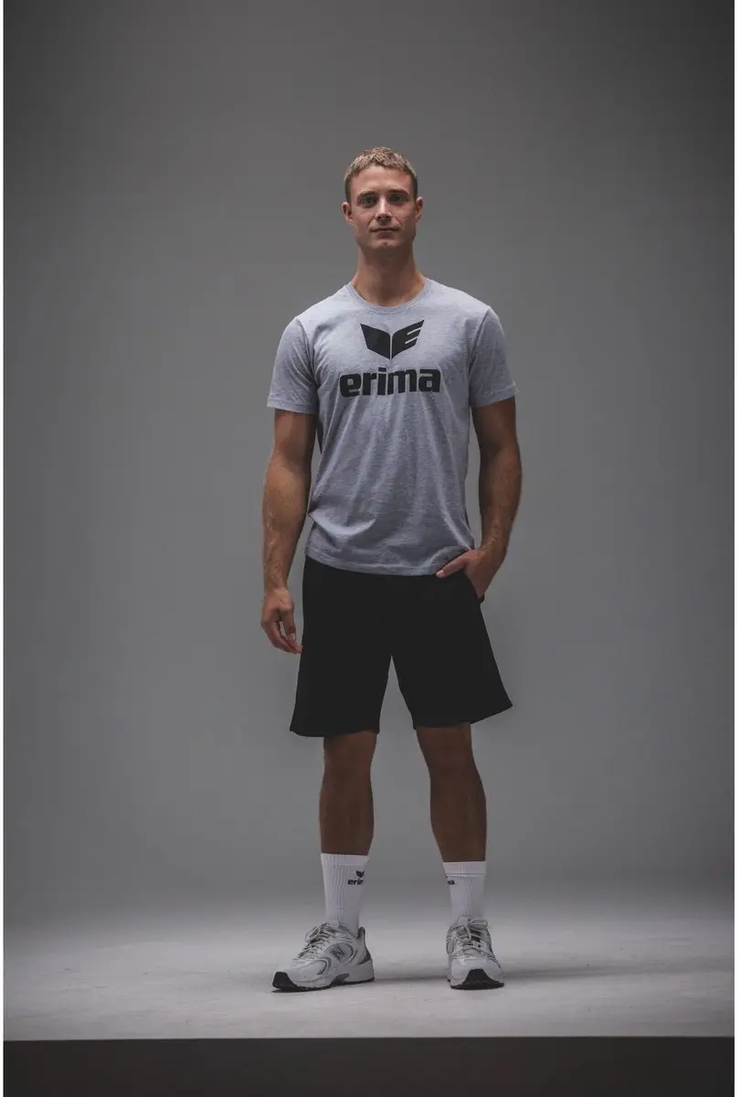 Erima Promo T-Shirt Heren - Grijs - Maat L