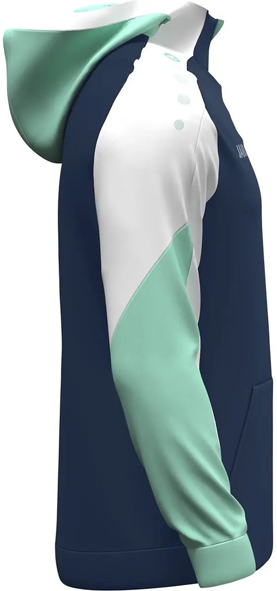 Jako Dynamic Half Zip Kindertrui 128 - Marine/Wit/Munt