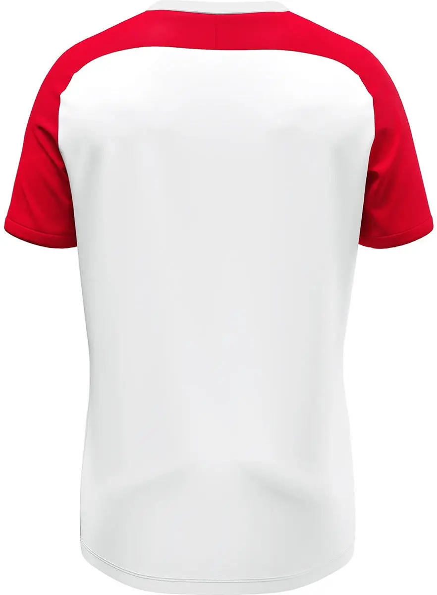 Jako Vintage Shirt Korte Mouw Kinderen 128 - Wit/Rood