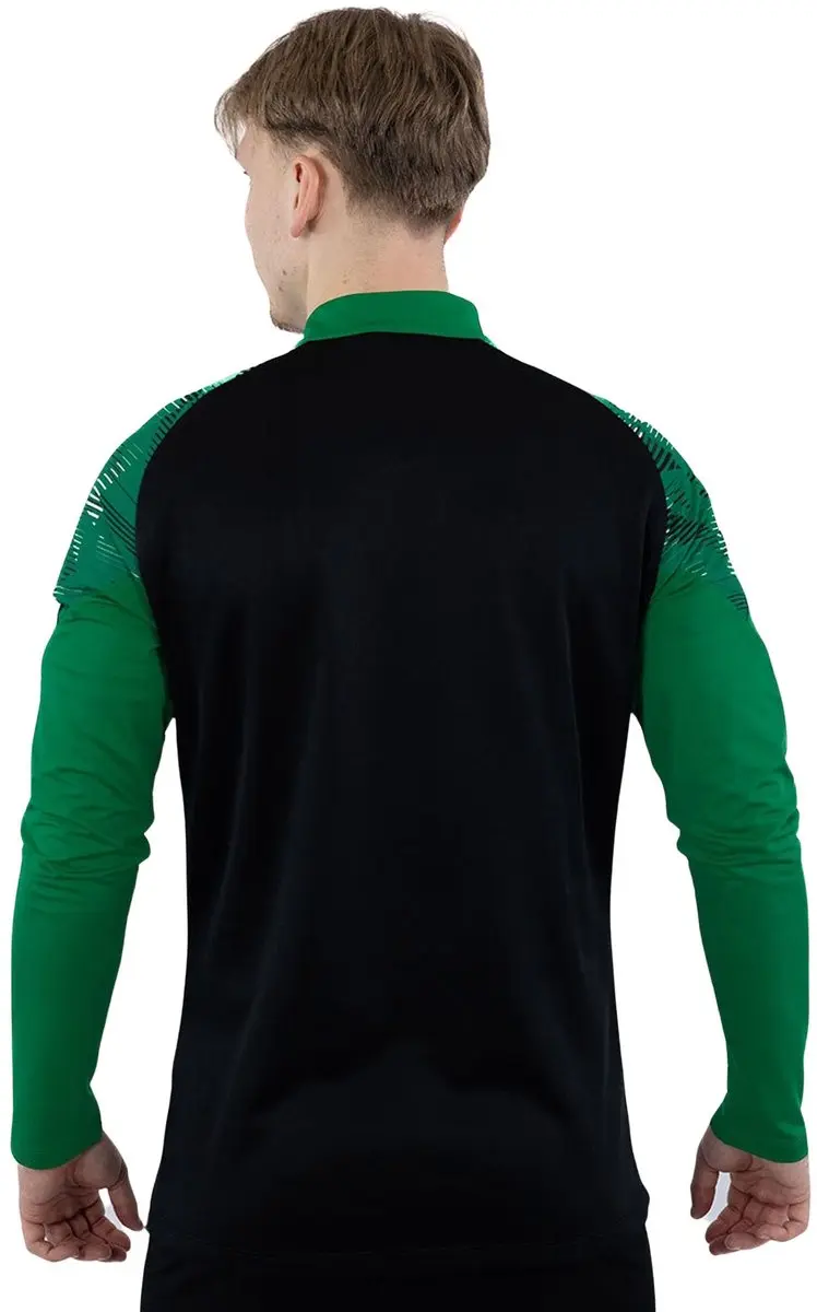 Jako Sonic Ziptop Heren - M - Zwart/Groen