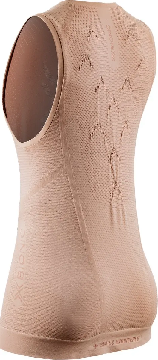 X-Bionic Xceed Run Tanktop - M - Verse perzik/Stoffige roos