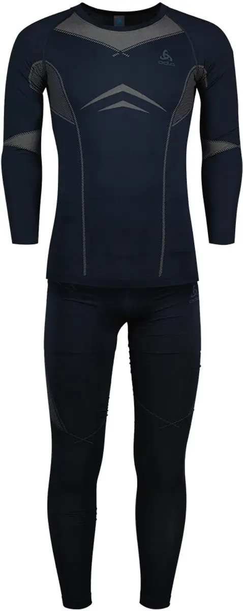 Odlo Fundamentals Performance Warm Basislaag Set Blauw L Man