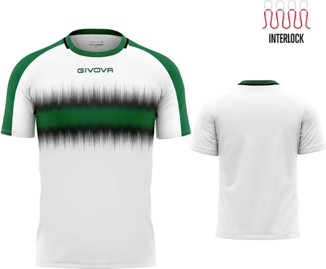 Givova Radio Sportshirt - M - Groen/Zwart/Wit