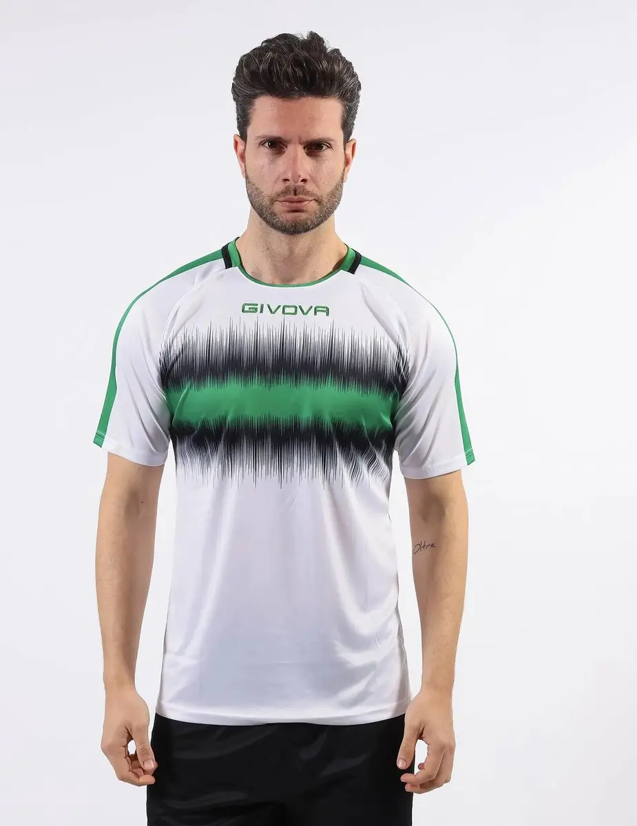 Givova Radio Sportshirt - M - Groen/Zwart/Wit
